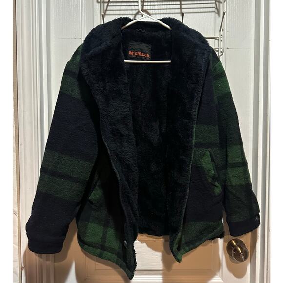 Vintage McGregor 50s 60s Wool Plaid Tweed Lined Car Coat Size Medium RARE! - Picture 5 of 8